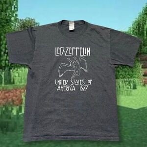 Led Zeppelin United States of America 1977 Concert T Shirt Mens L‎